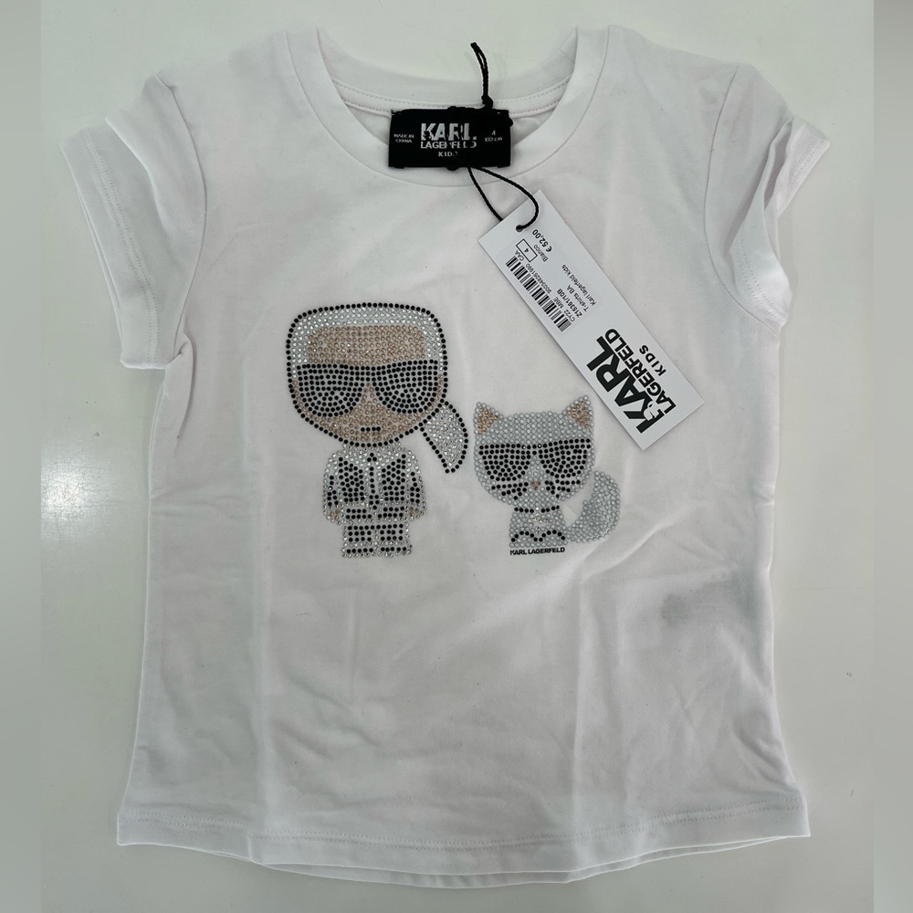 Karl Lagerfeld Kids Rhinestone t-shirt